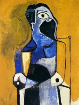 パブロ・ピカソ Painting - 座る女性 1960 年キュビスト パブロ・ピカソ